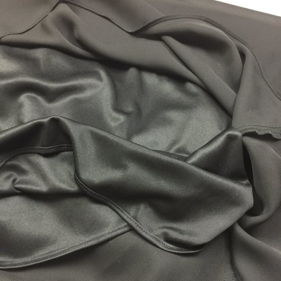 New! Karina Nites Formal Maxi Dress Sz 10 Womans Black Cowl Neck Spaghetti - Picture 4 of 15